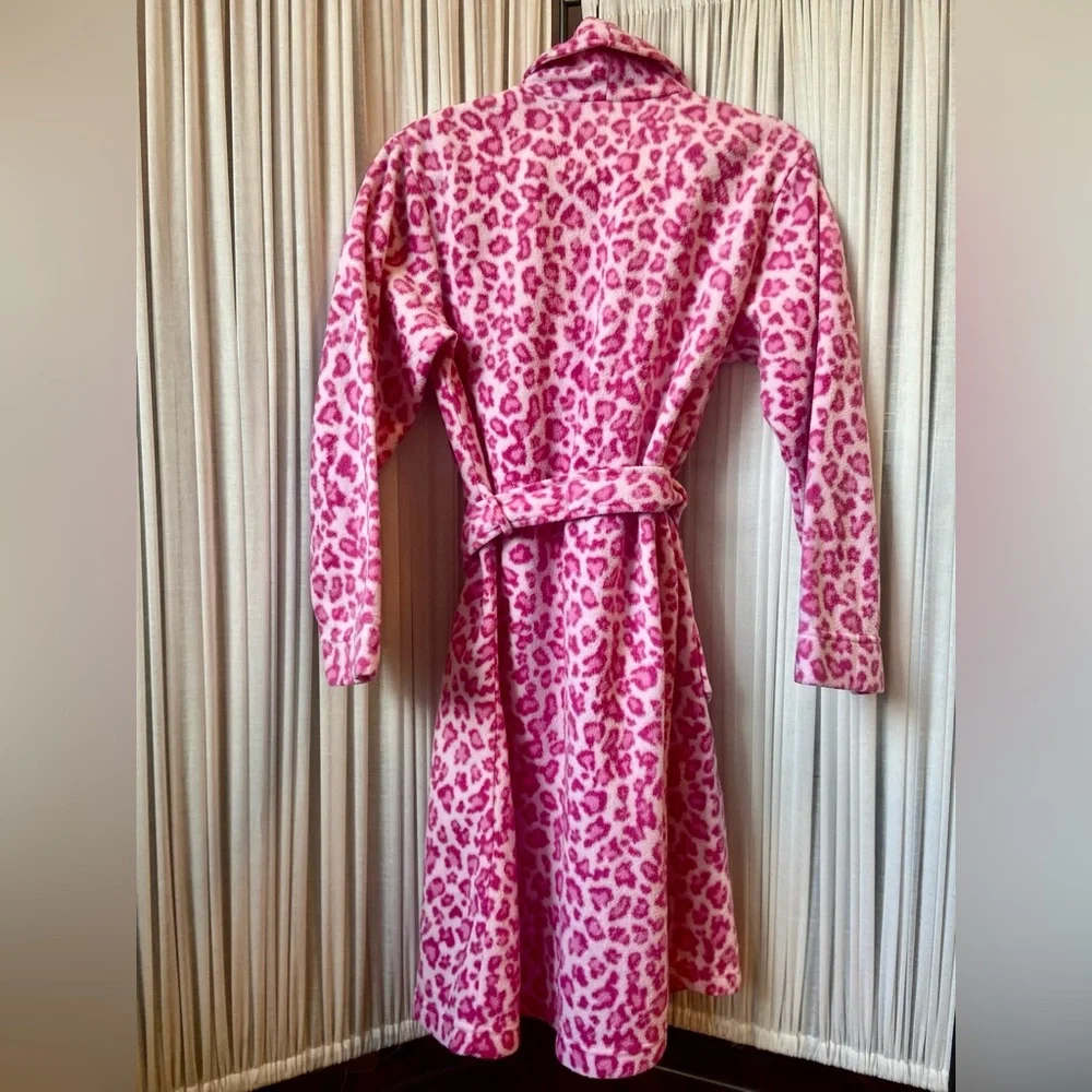 Kids Korner Pink Leopard Print Robe